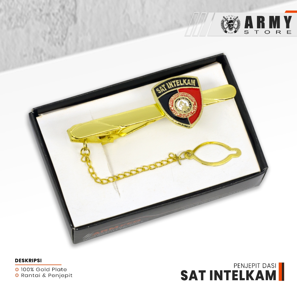 Penjepit Dasi Logo Sat Intelkam Premium