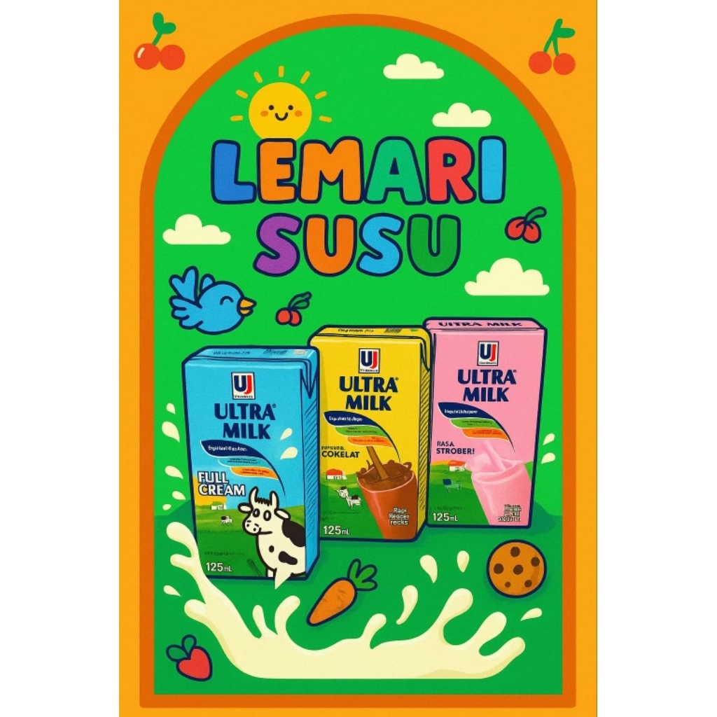 Ultra milk125ml/Susu ultra 125ml/ultra milk mini/Susu ultra mini