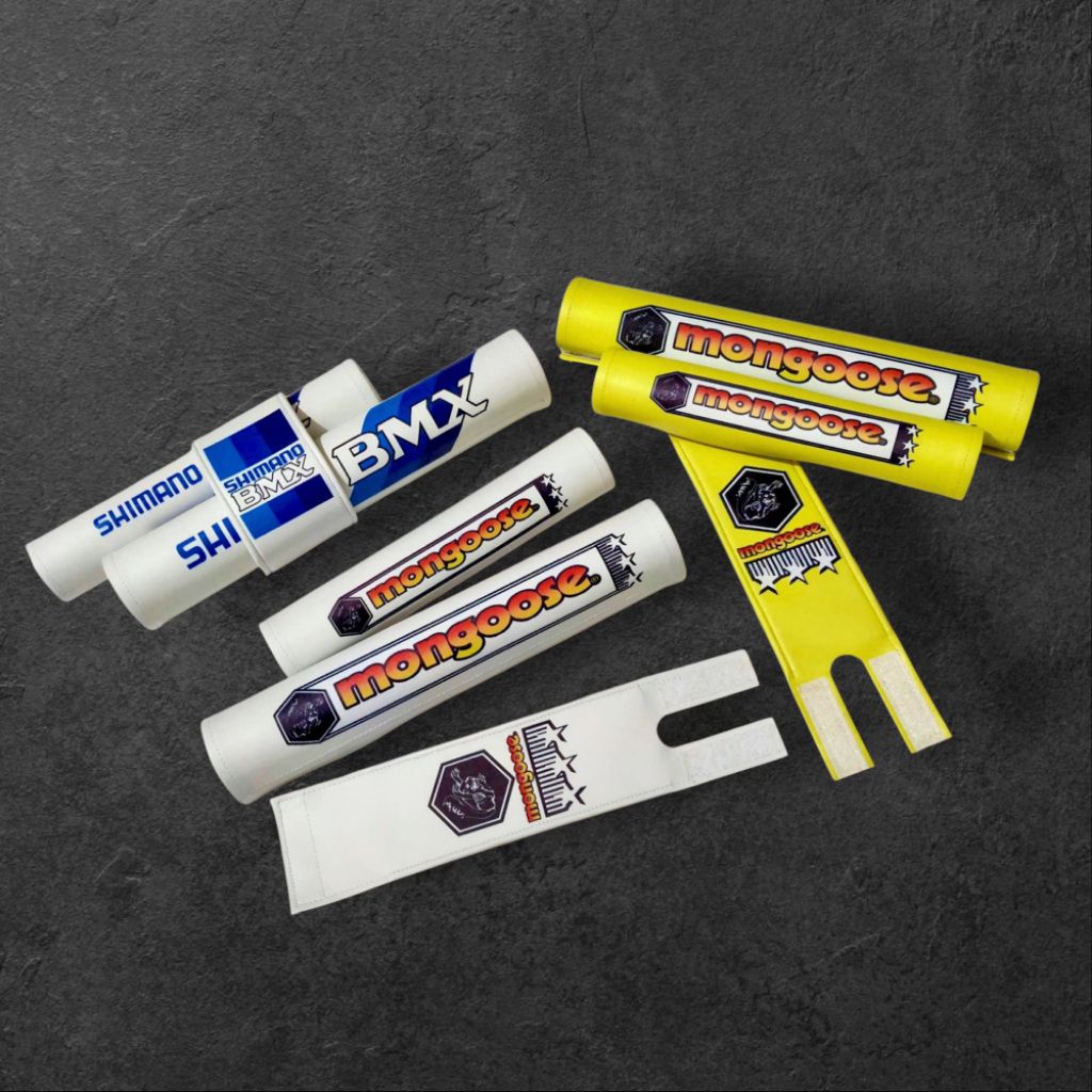 pad set bmx mongoose shimano bmx oldschool cover pad sepeda bmx freestyle