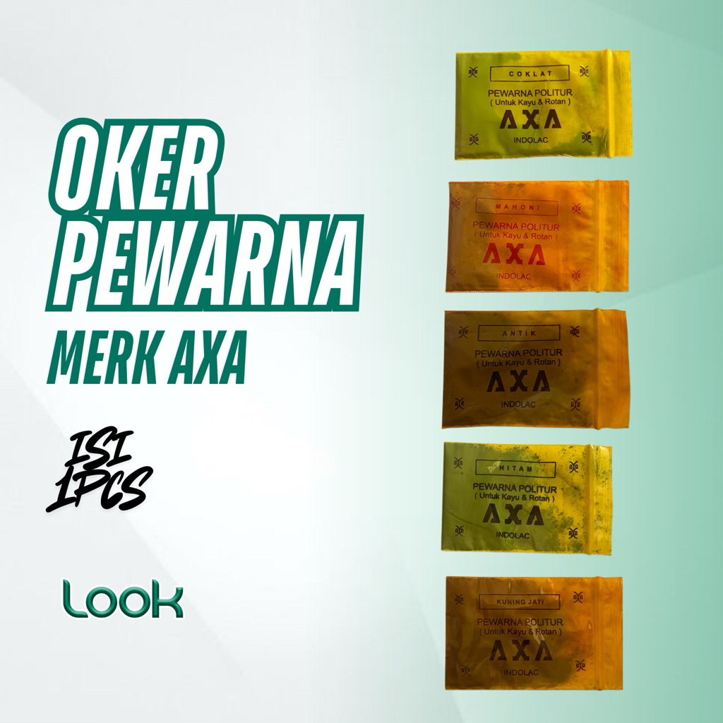 (1 Pcs) Oker Axa Pewarna Politur Untuk Kayu & Rotan