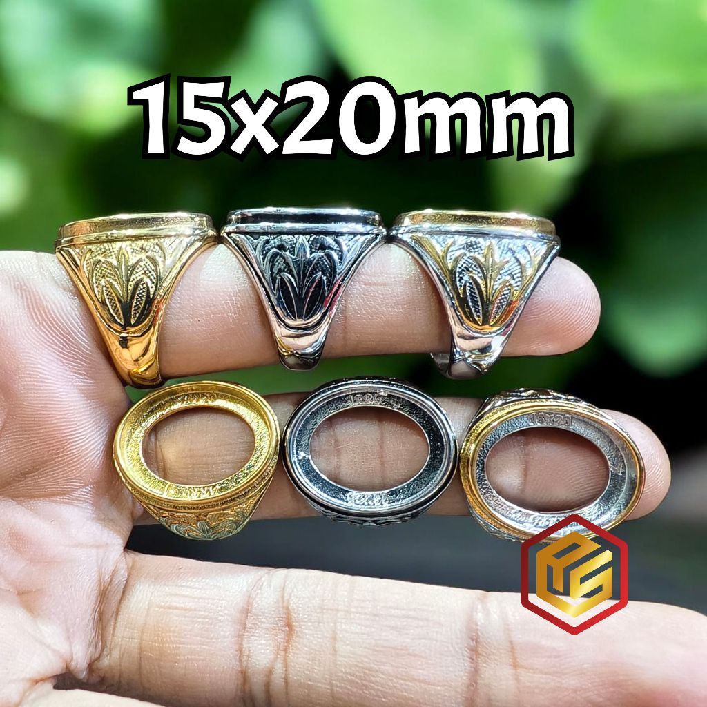 Ikatan Cincin Titanium Tanam 15x20mm -1