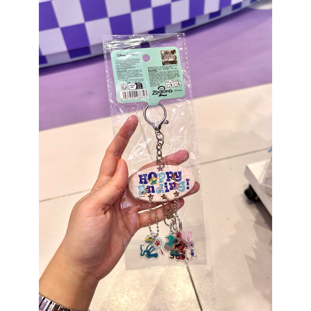 MINISO ZOOTOPIA KEYCHAIN AKRILIK PENDANT