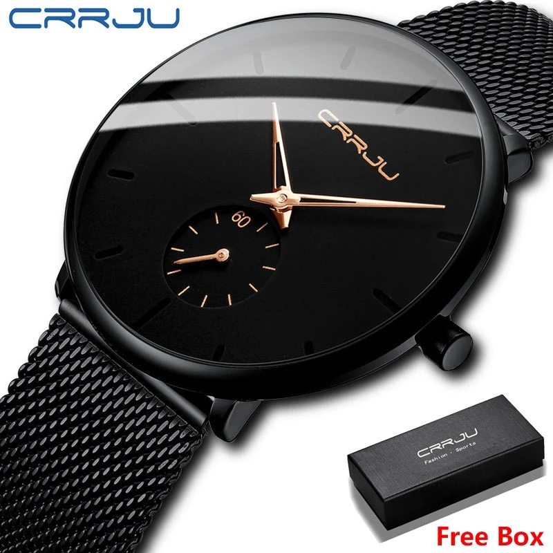 Jam Tangan CRRJU / Jam Tangan Pria Jam air samping olahraga fashion