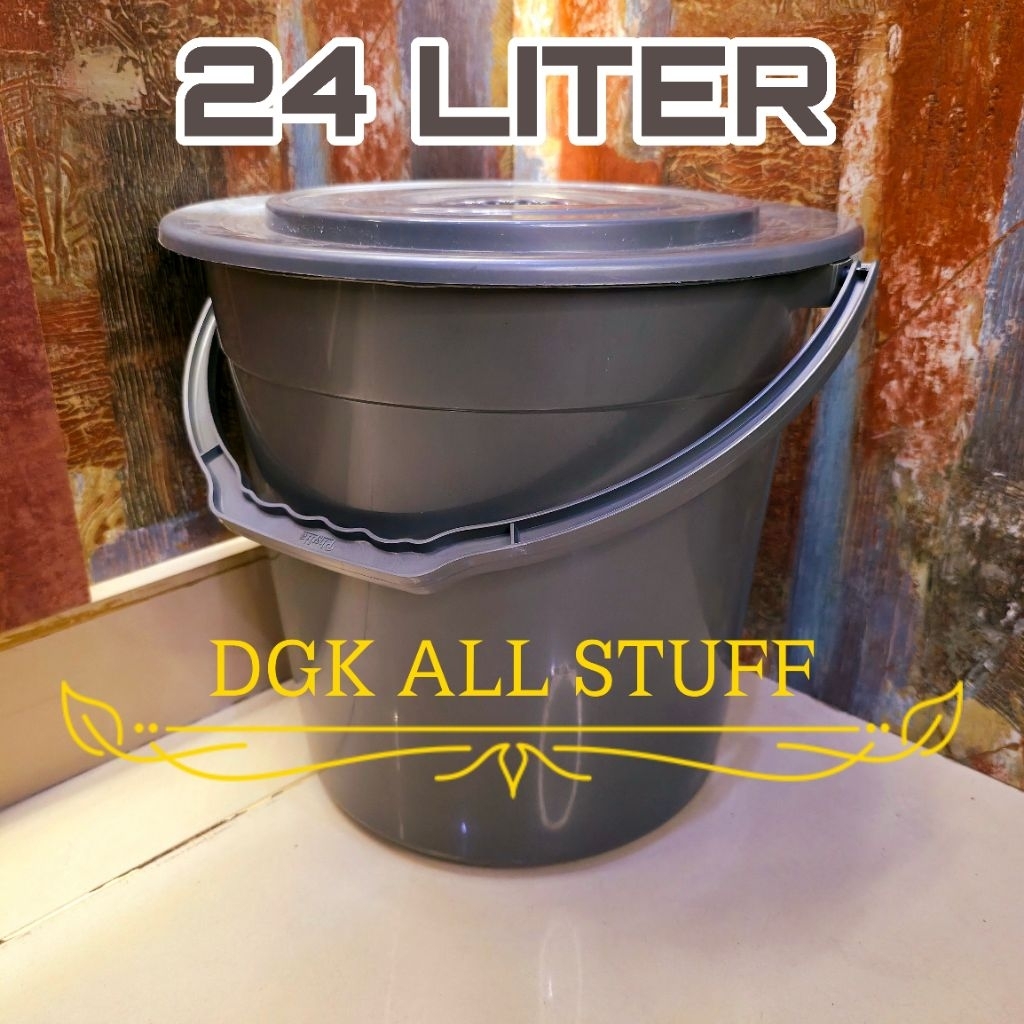 Ember Tong Timba Tutup Bertutup Gagang Bergagang Pegangan Berpegangan Handle Pel Ngepel Rendam Cuci 