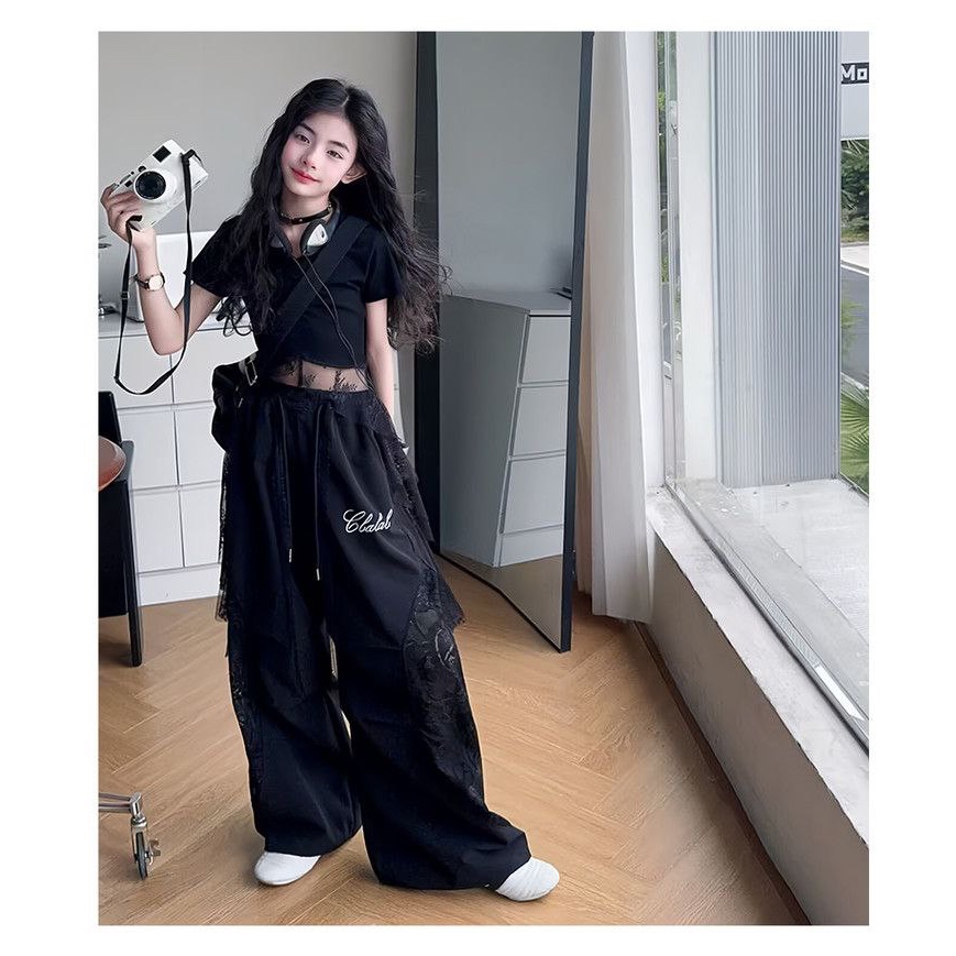[JEWELS KIDS] LEXA LACE SET/ SETELAN BAJU FASHION ANAK KOREA IMPORT/ SETELAN BAJU DANCE ANAK REMAJA