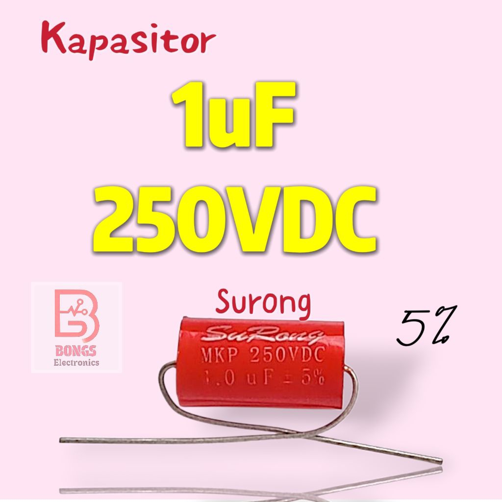 1uF 250VDC MKP Kapasitor Surong 5 %
