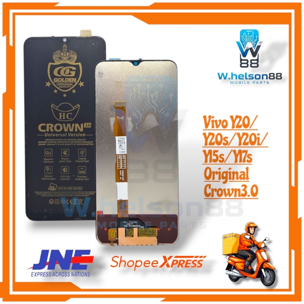 LCD TOUCHSCREEN VIVO Y20 / Y20i / Y20A/Y20E / Y20S / Y15S / Y12S /Y20sg / Y02G / Y20T / Y12A / Y3S /