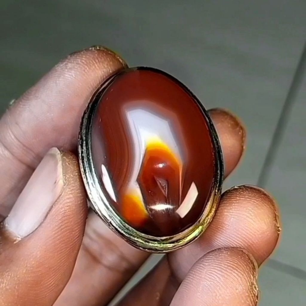 batu akik Yaman warna ati ayam