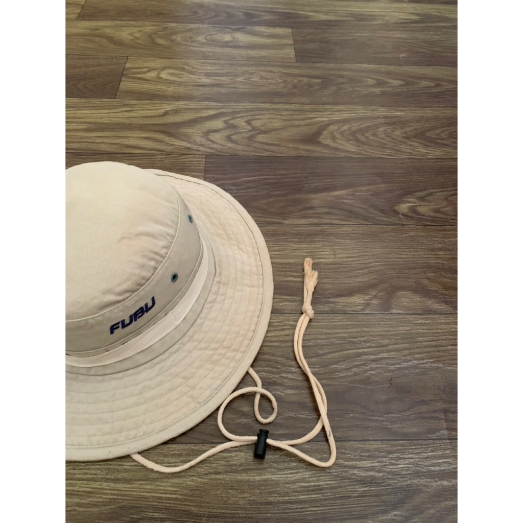 Topi FUBU Branded Casual Mens Vintage Bucket Hat