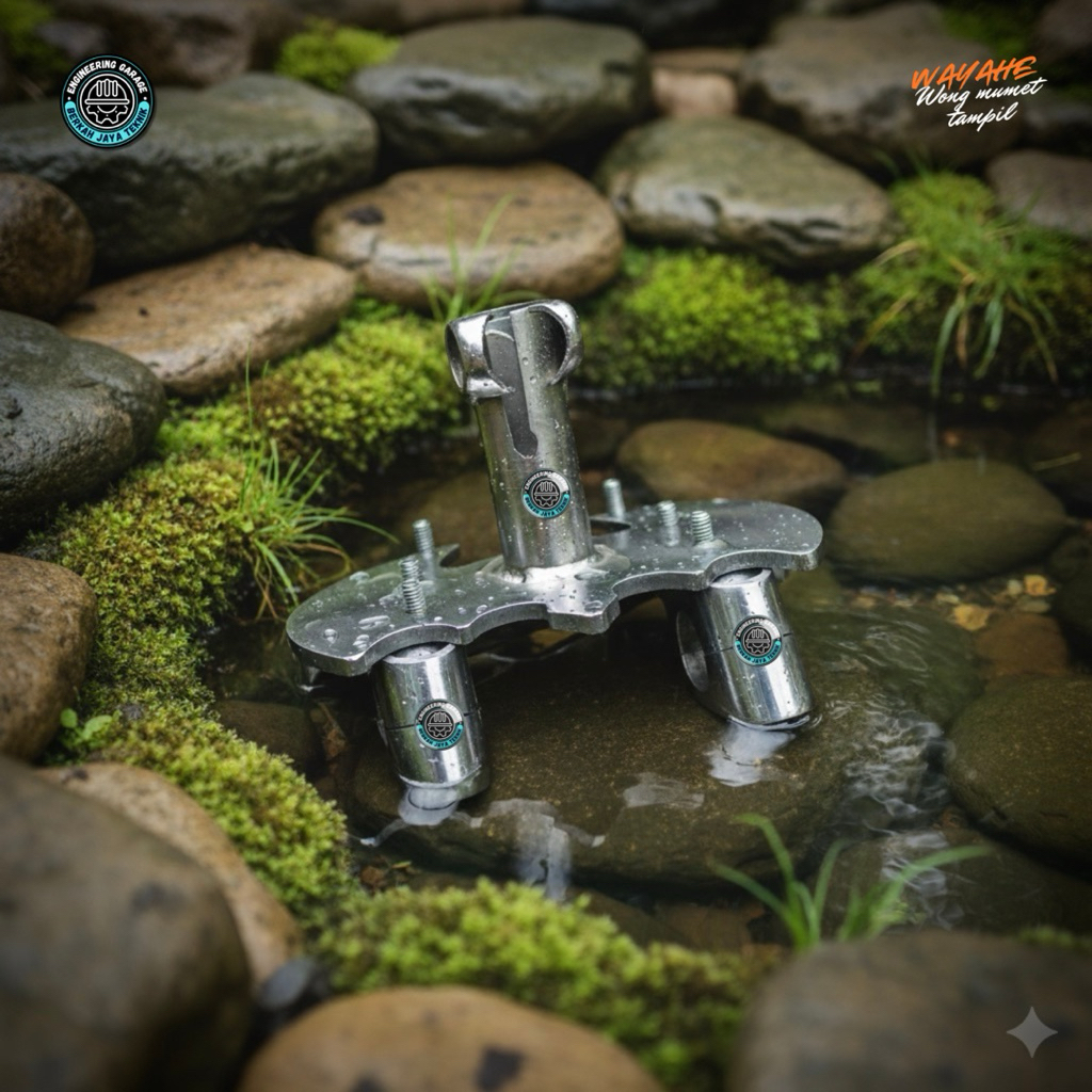 Adaptor Dudukan Stang Matic Yamaha Mio New X-Ride Fino Soul Gt / Raiser Stang Batman