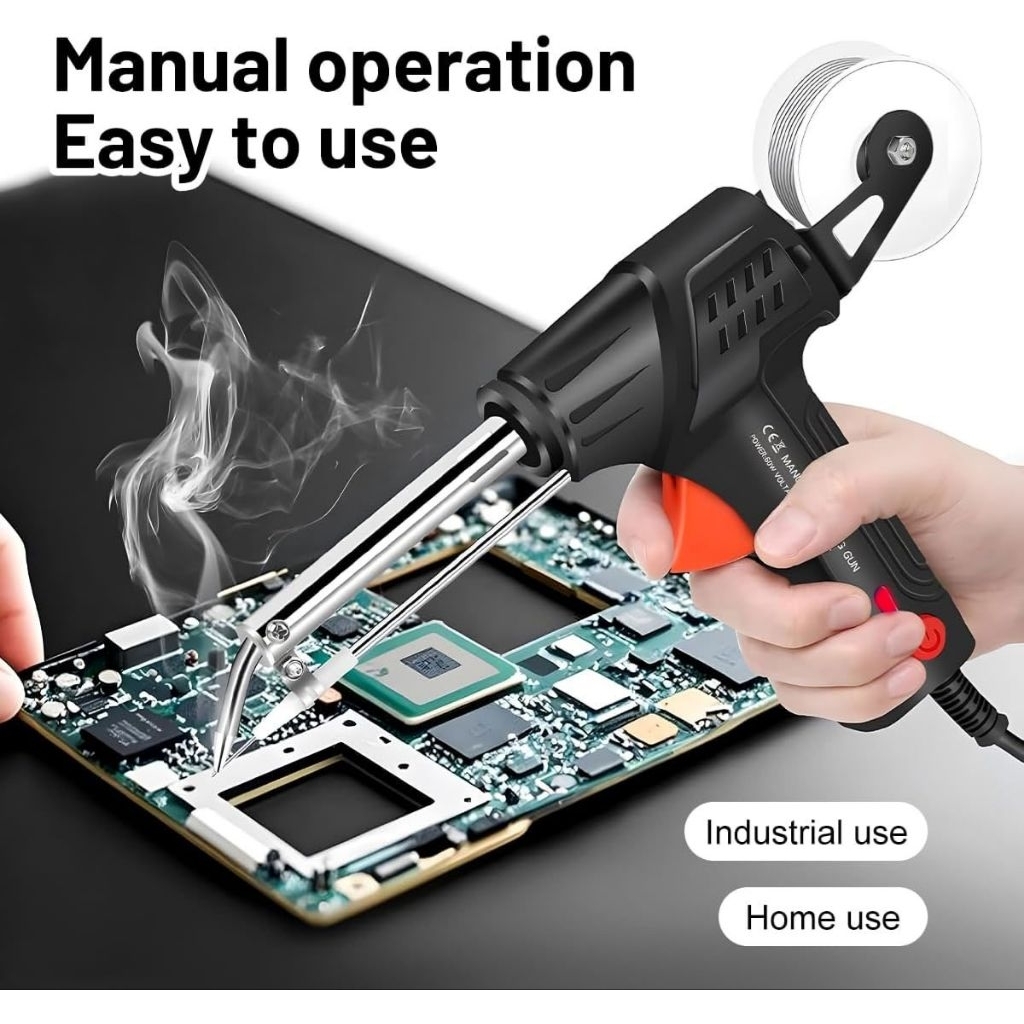 solder tembak listrik timah otomatis solder iron automatic tin gun 60W 80W solder tembak otomatis