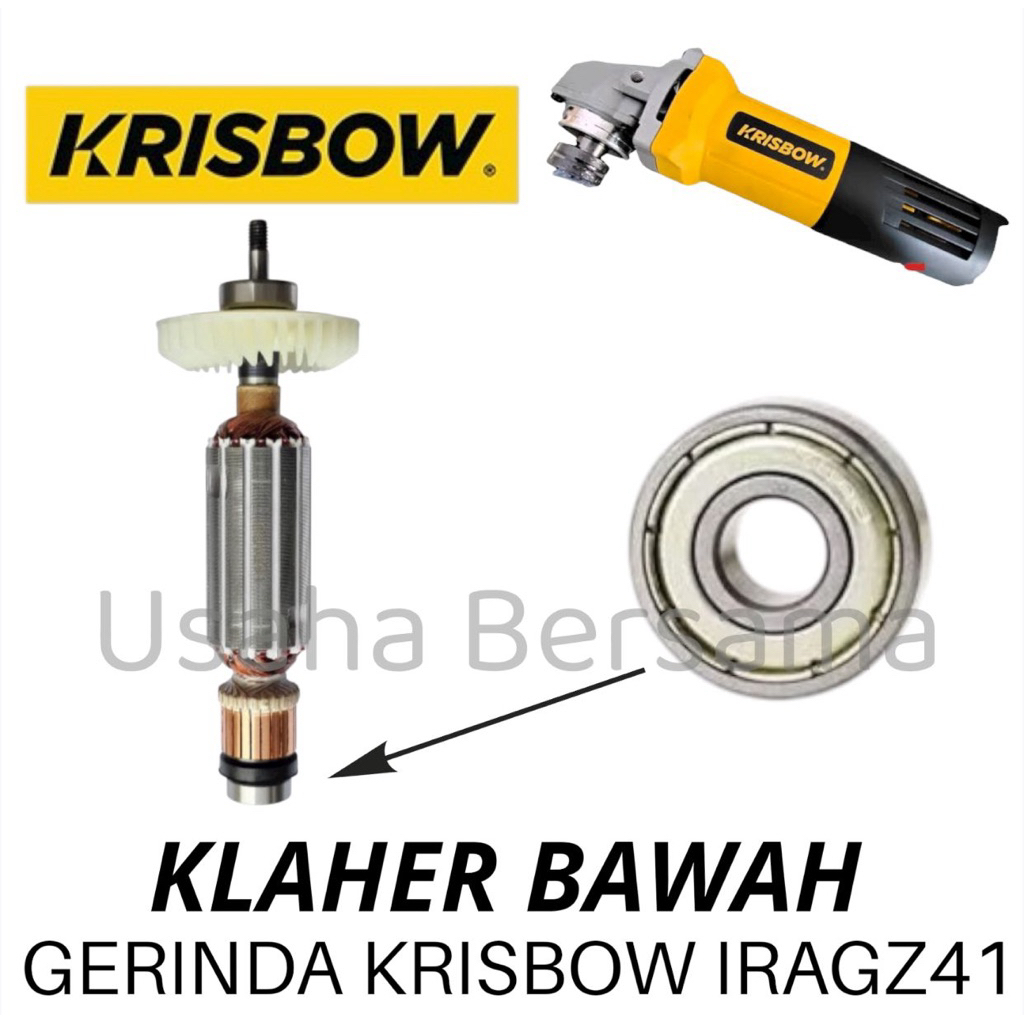 BEARING BAWAH GERINDA IRAGZ41 KRISBOW KLAHER BAGIAN BAWAH ARMATURE GERINDA KRISBOW KLAHER KRISBOW IR