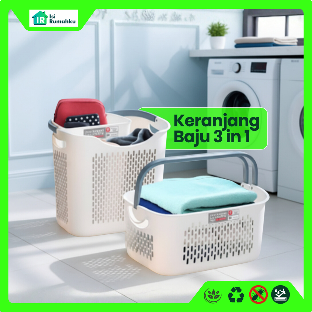Keranjang Baju 3 in 1 Multifungsi