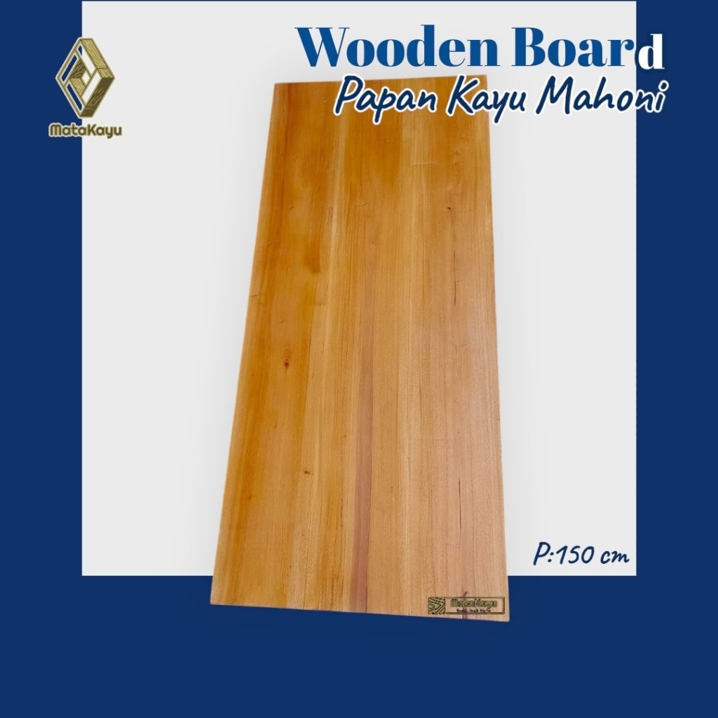 Papan kayu panjang 150 cm wooden board ambalan kayu top tabble bahan daun meja bahan furniture