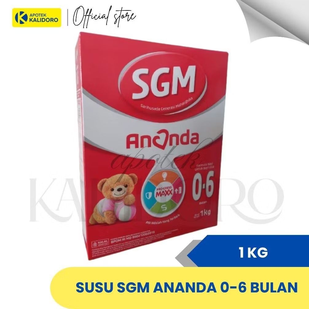 [TERMURAH] SGM ANANDA 0-6 BULAN 1KG, SUSU FORMULA UNTUK ANAK USIA 0-6 BULAN BERAT 1000 GRAM COD TERM