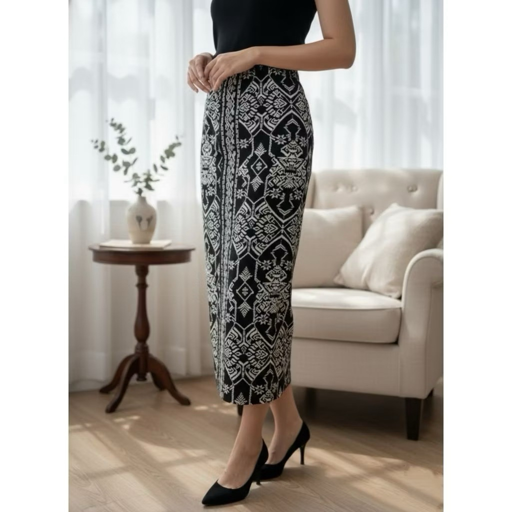 Rok songket bali diorama knit stretch | bawahan kebaya rok songket bali | Rok Bali