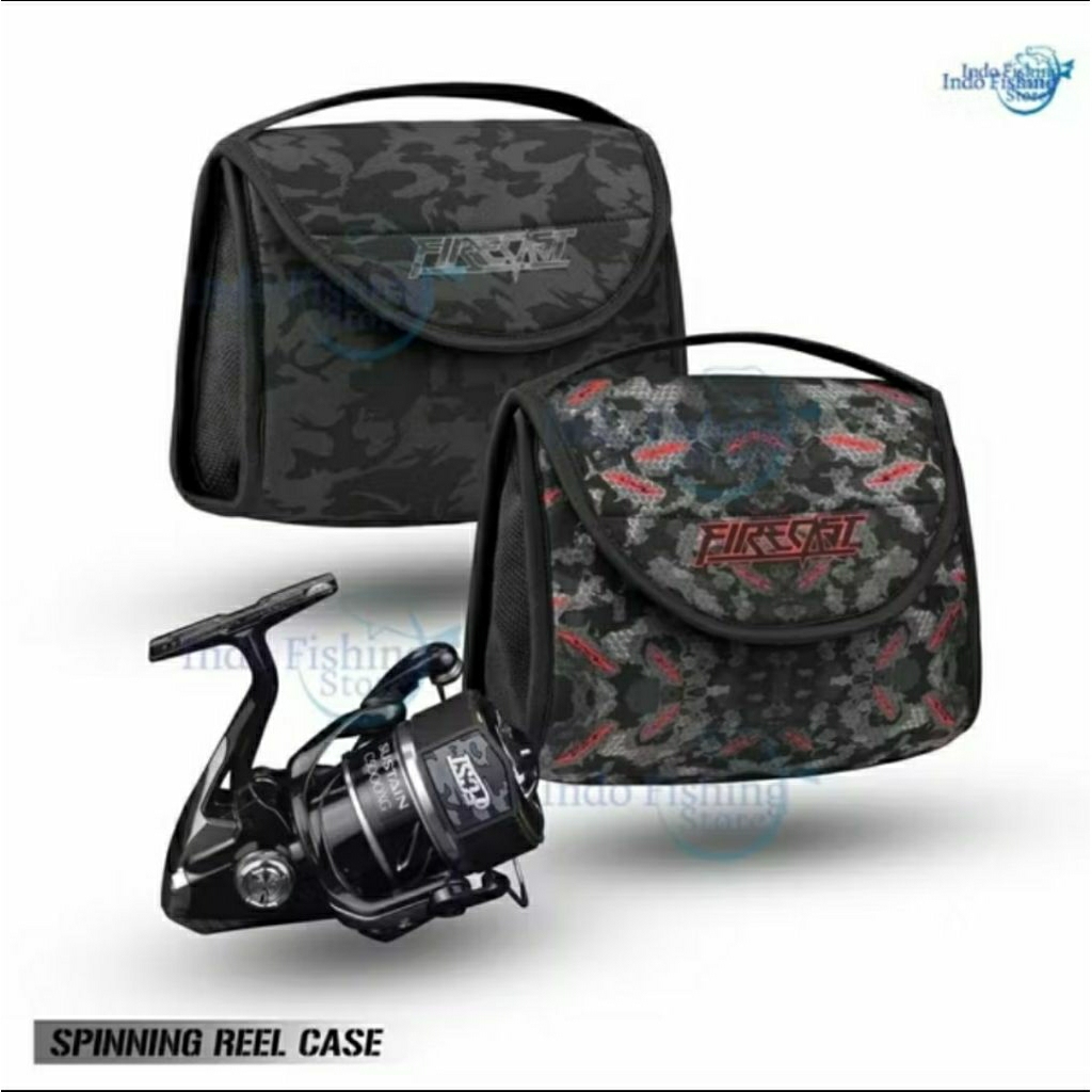 Tas Pancing Tempat Reel Spinning Firecast Reelcase Reel Pouch Pembungkus Case Spinning Firelock