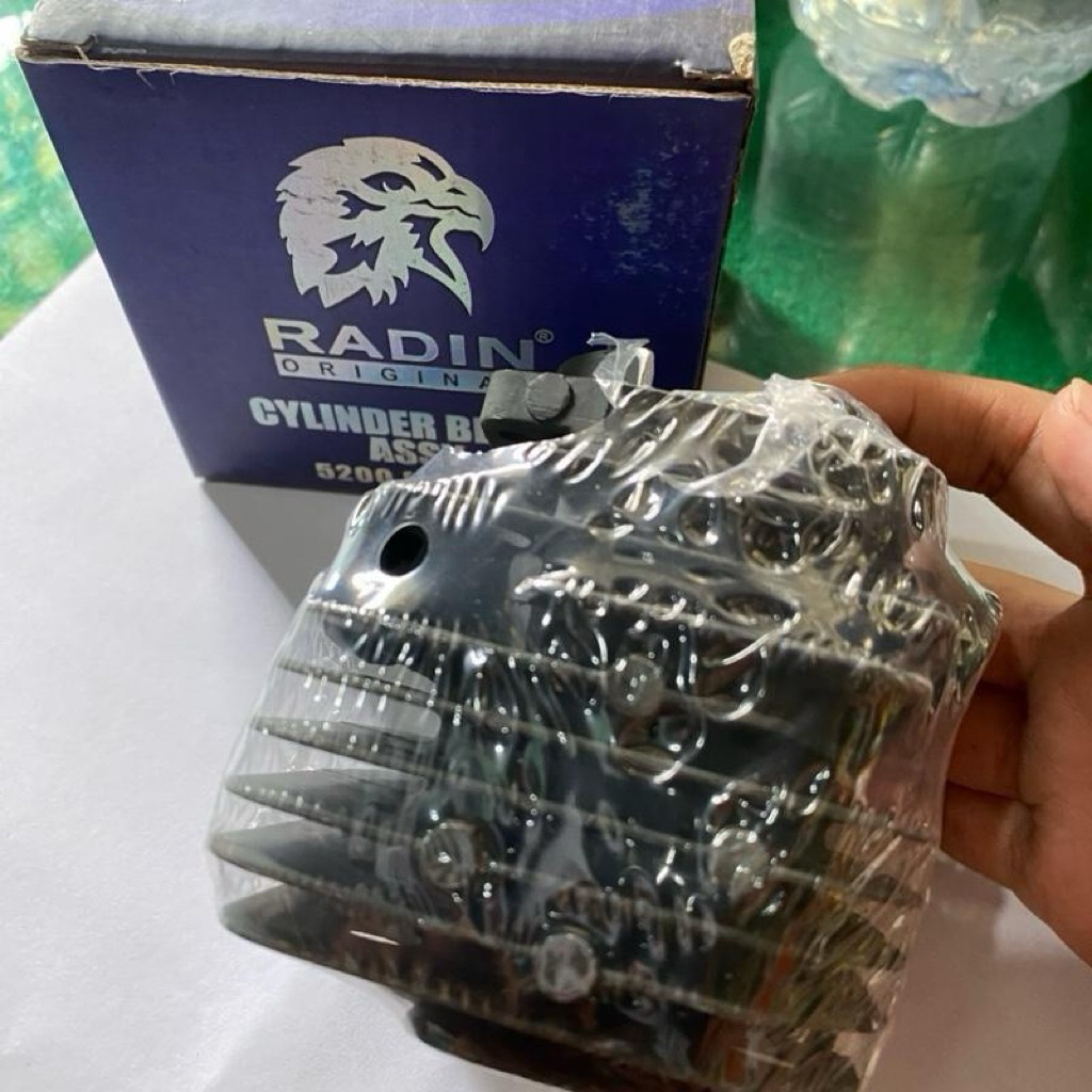 Cylinder Blok Radin 52CC Sinso Kecil 5200 Mesin Gergaji Komplit Original RADIN