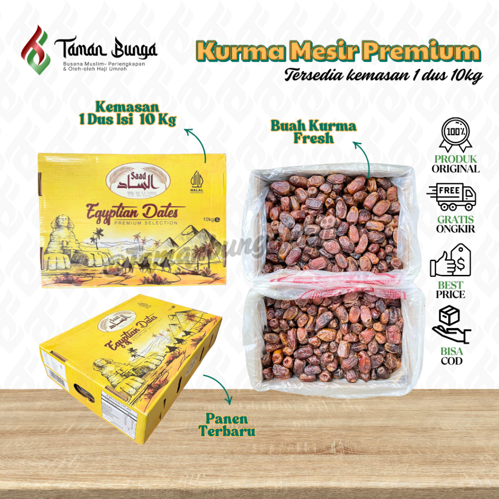 KURMA GOLDEN VALLEY / KURMA ORIENT / KURMA MESIR EGYP ALSAAD / KURMA 1 DUS 10KG