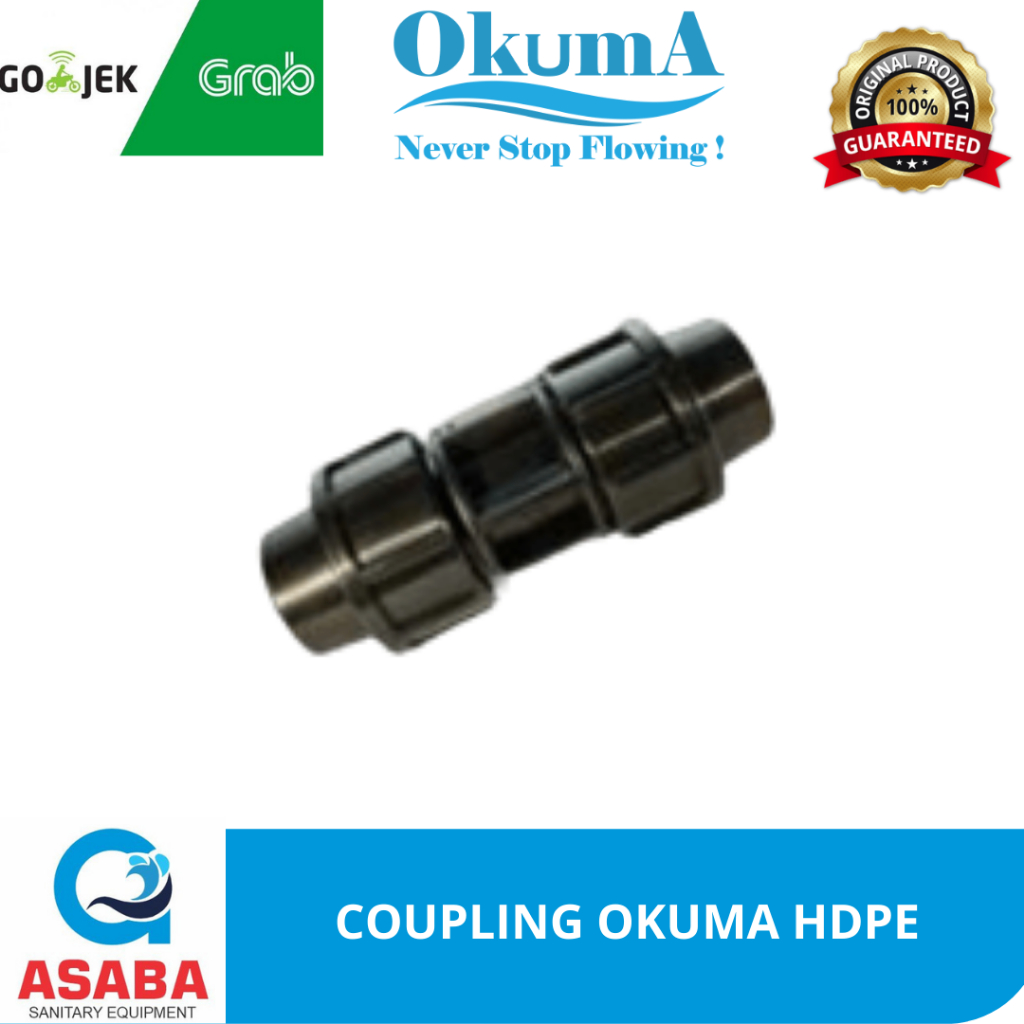 COUPLING HDPE 110MM OKUMA