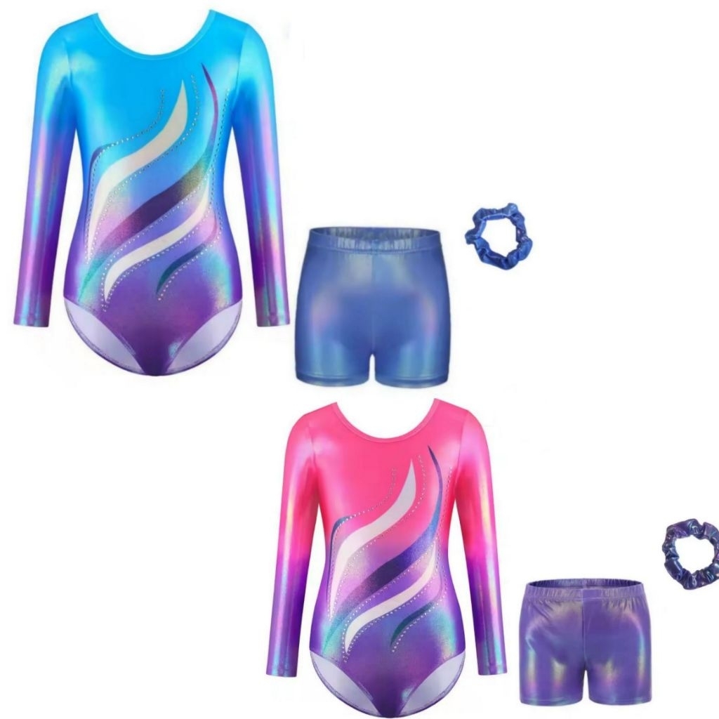 (READY STOCK 169) Leotard Gymnastic Baju senam gymnastic baju inlineskate leotard gymnastic anak per