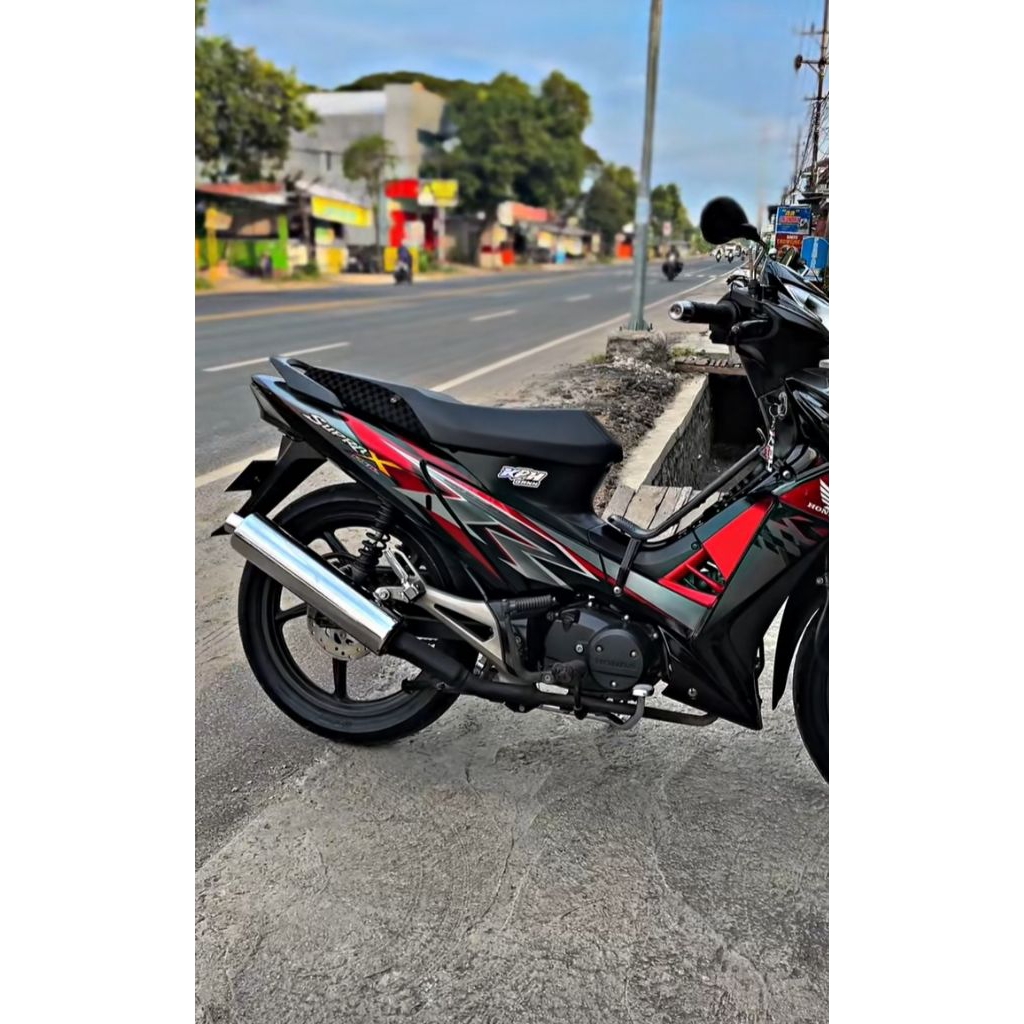 Jok Motor Supra X 125 Model Tingkat Mbtech list Catur _ Jok supra x 125