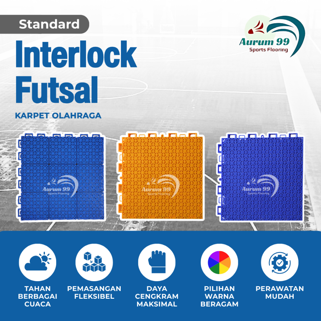 Lapangan Futsal - Interlock Futsal | Karpet Futsal (Standard)