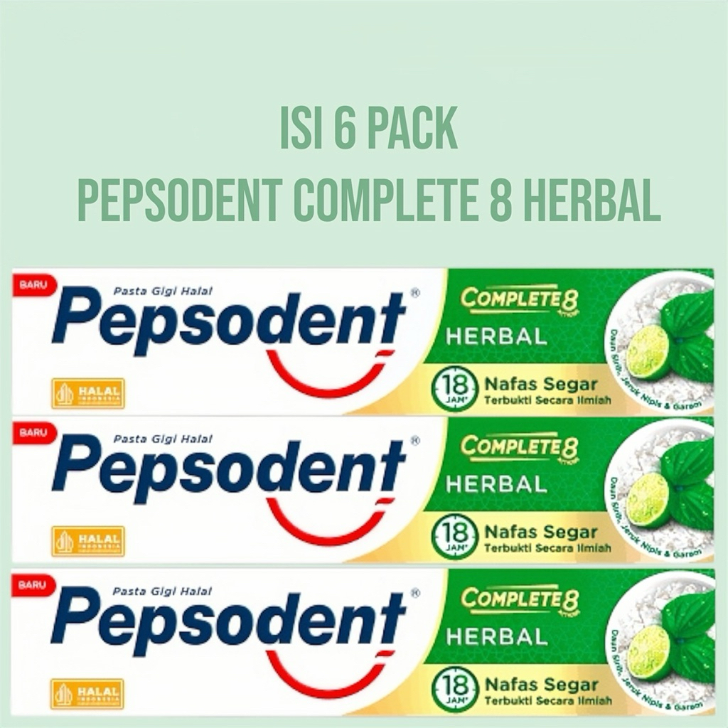 ISI 6 PEPSODENT COMPLETE 8  HERBAL | PEPSODENT