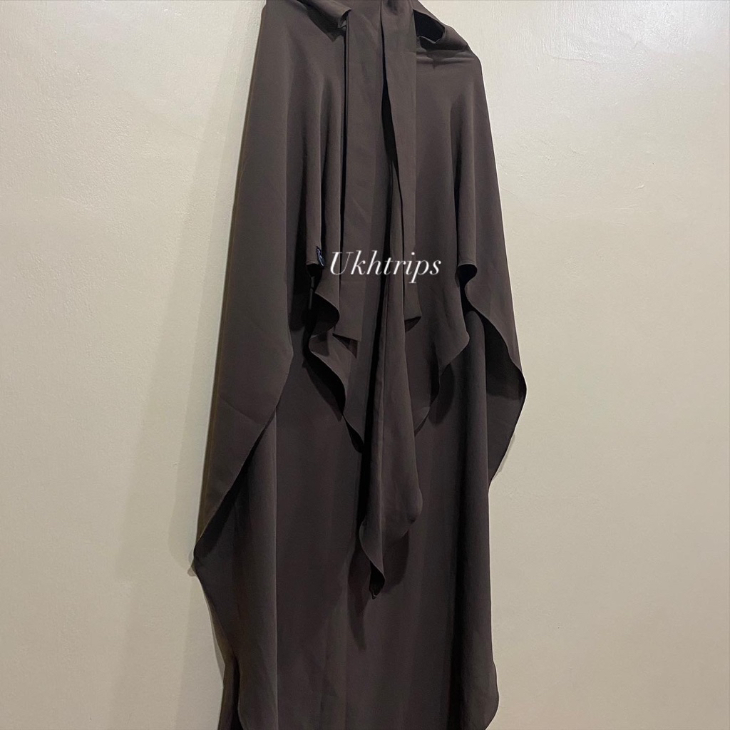 aljenna fuse khimar carafe vintage khaki kufah kuffah preloved bukan NWT FK abaya kerudung syari umr