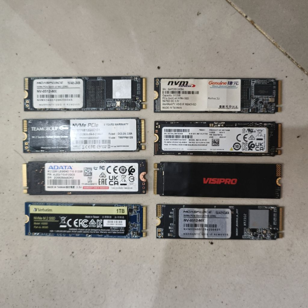 SSD M.2 NVME 128GB 256GB 512GB 1TB 2TB Second Normal Berkualitas