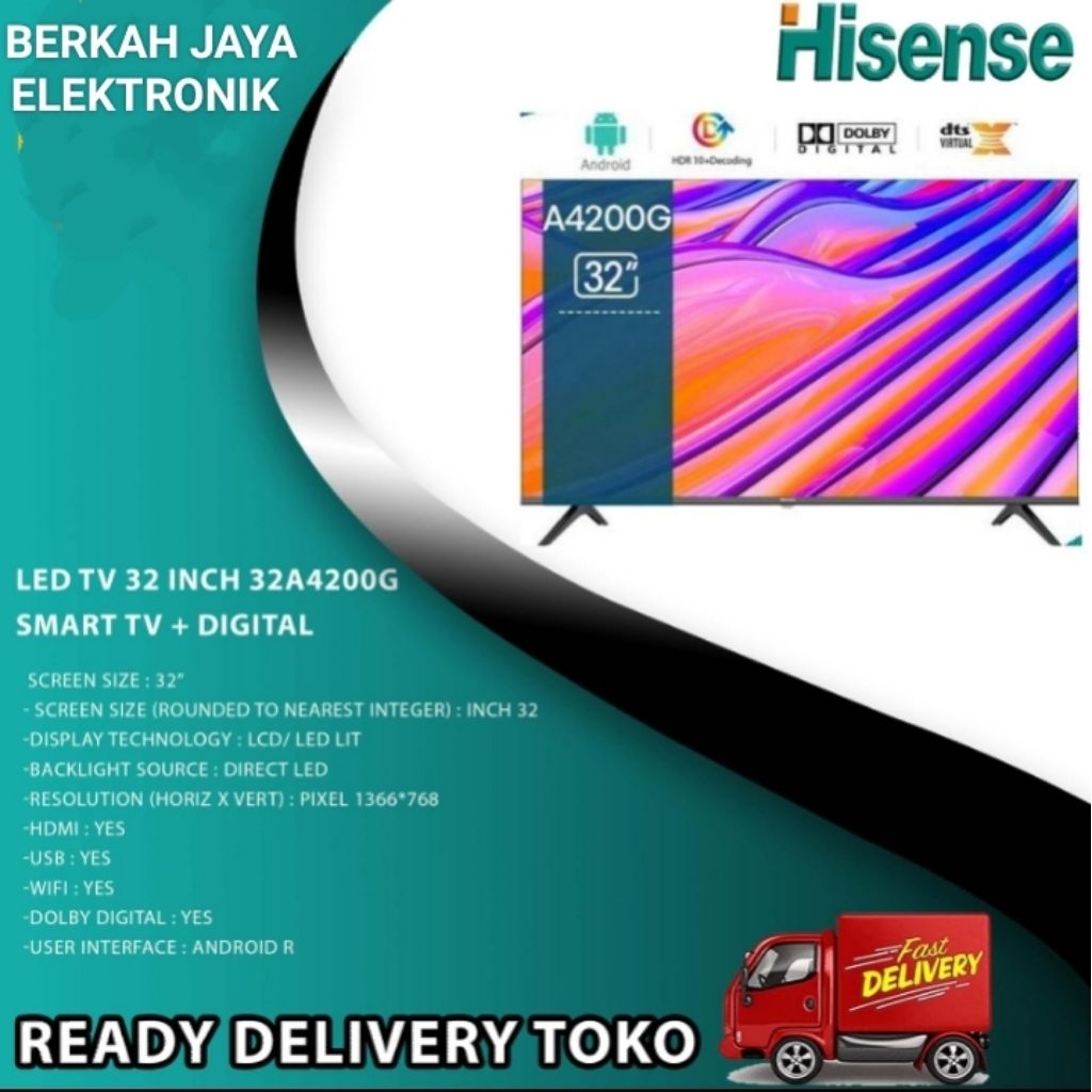 TV LED HISENSE 32A4200G