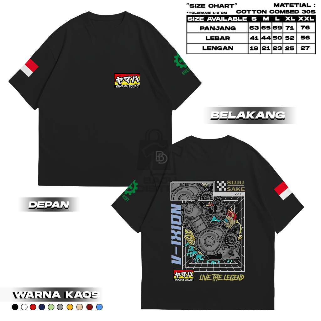 KAOS MOTOR YAMAHA VIXION OLD - Kaos distro yamaha vixion keren - Baju Kaos Pria - Kaos Kece - Kaos D