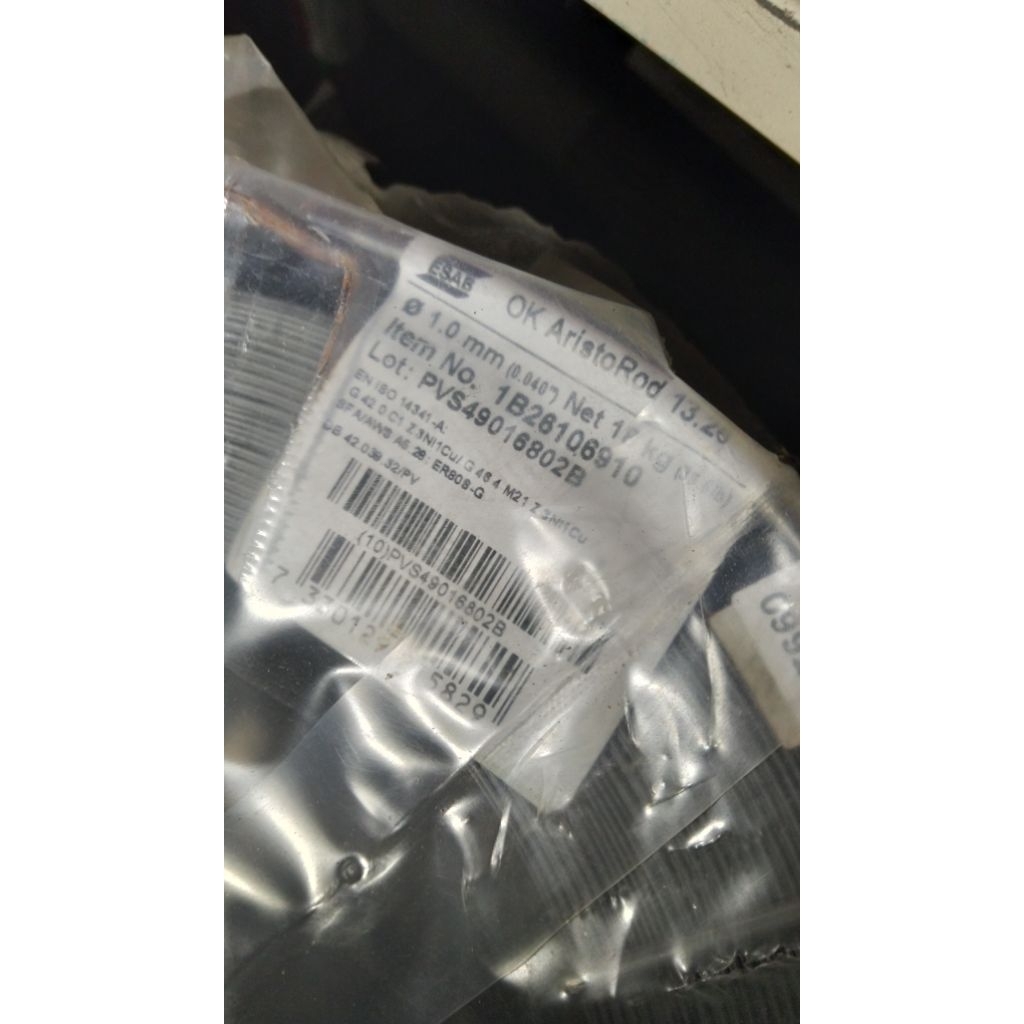 KAWAT LAS MIG ESAB OK Aristo Rod 13.26 Size. 1.0MM ER80S-G