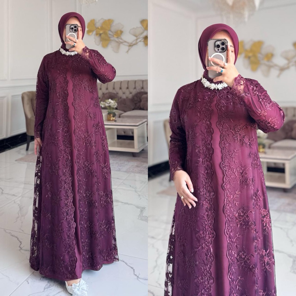 (FREE KALUNG) GAMIS ZENA PREMIUM // GAMIS KEKINIAN // GAMIS TERLARIS // GAMIS PESTA // GAMIS KONDANG