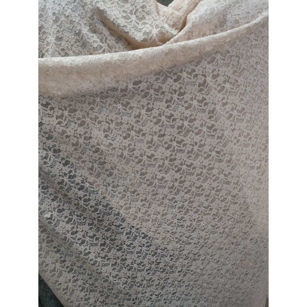 Kain/ Brokat Lace Stretch Shopia bordir New motif Premium meteran