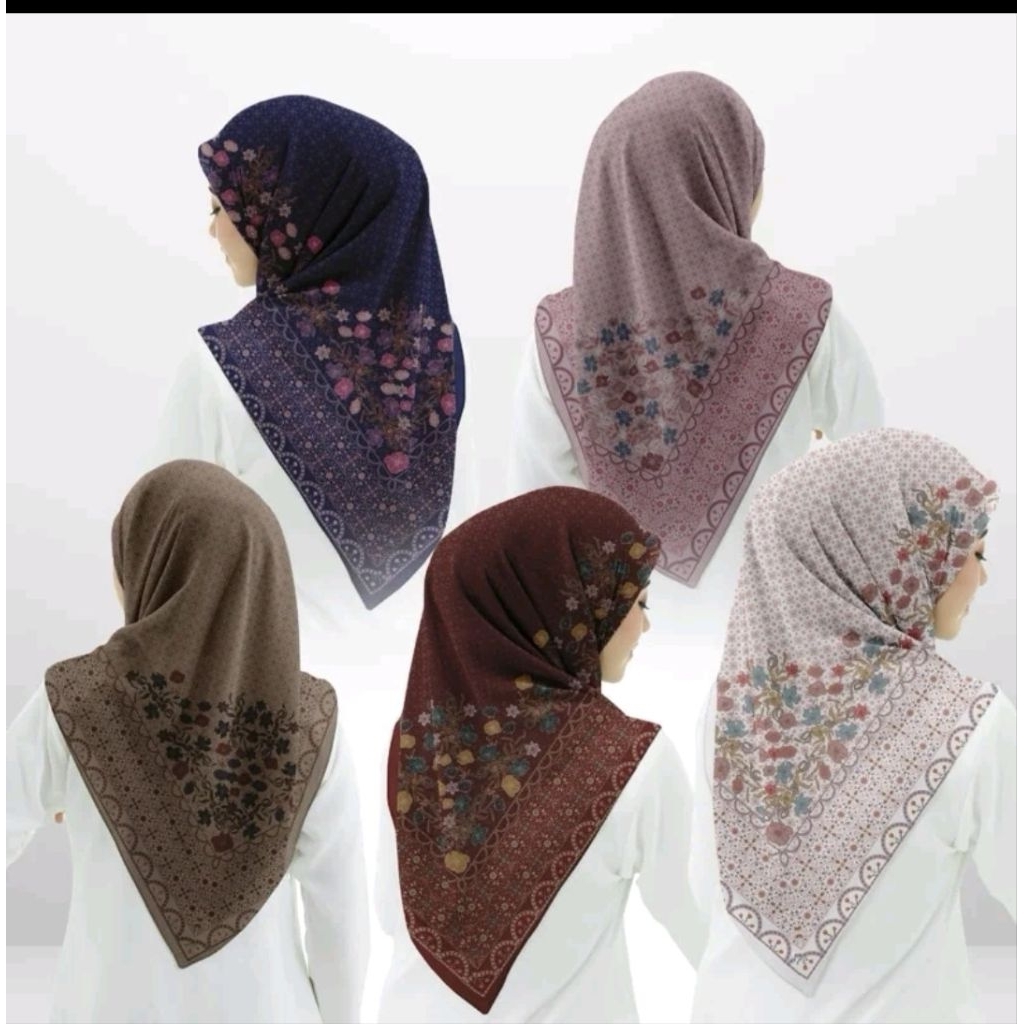 Kodian hijab Segiempat voal premium