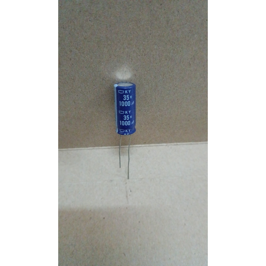 6456 kapasitor elco 1000uf 1000 uf 35v 35volt 35 volt nippon chemicon