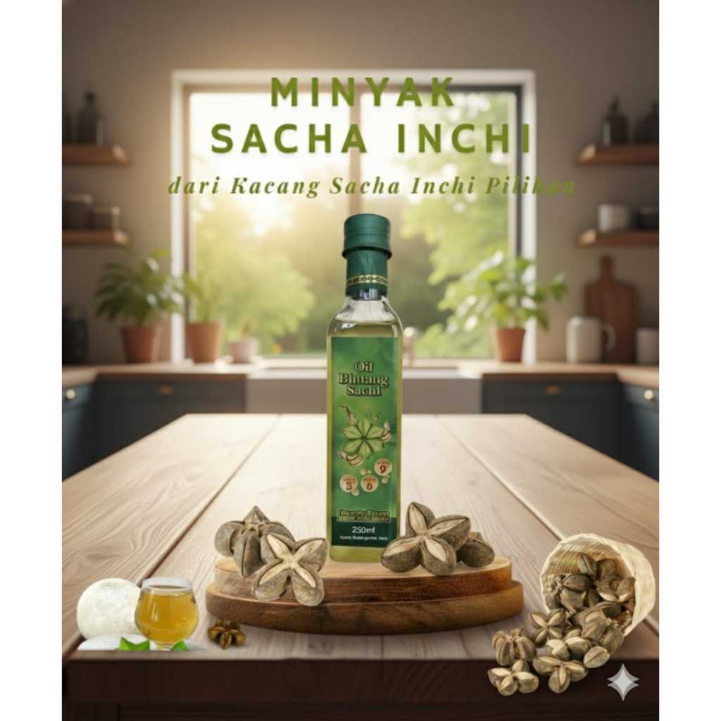 Suka - Minyak Sacha Inchi 100% Organik 250ml/500ml-Bisa untuk Di minum