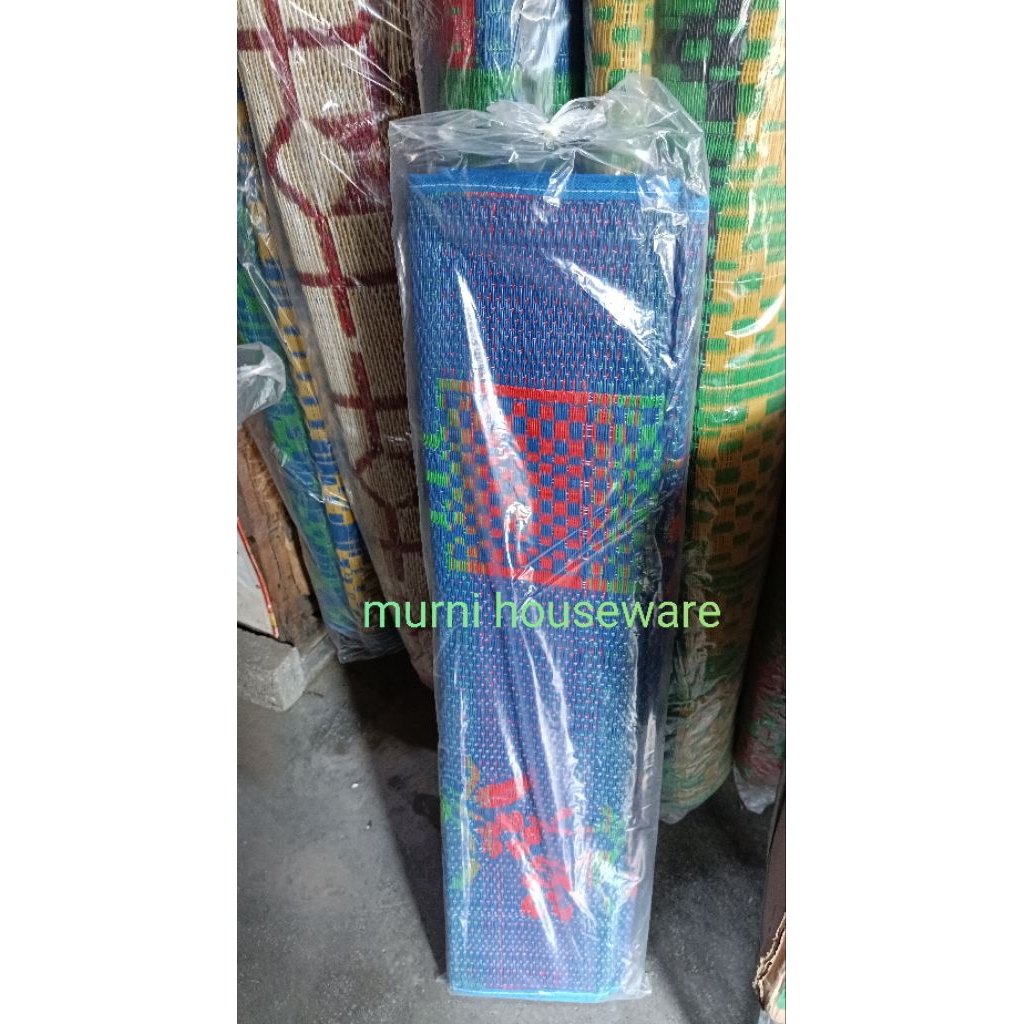 Tikar Plastik 3 kaki ( 1 x 2 ) cap Kuda Laut  / Tikar lesehan