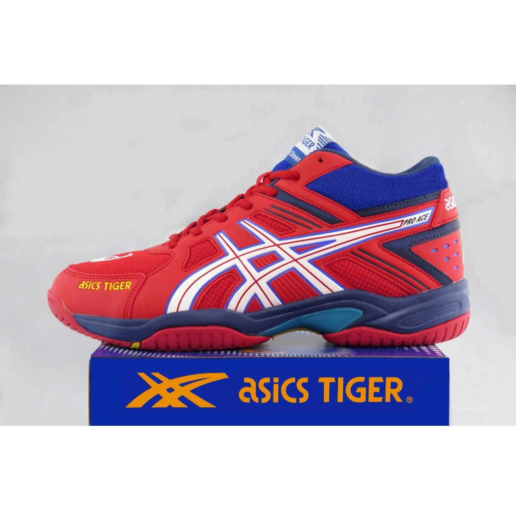 Big Sale [Diskon Obral] Sepatu Tenis Asics Tiger Model Pr.Ace Mid Ori Indo Tennis