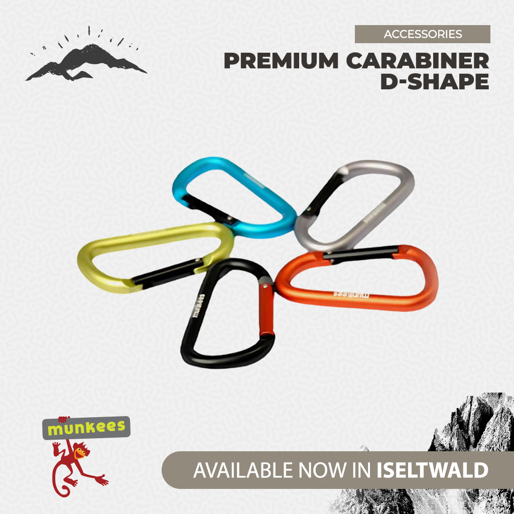 Munkees Premium Carabiner D-Shape 8cm SIZE L - 3208