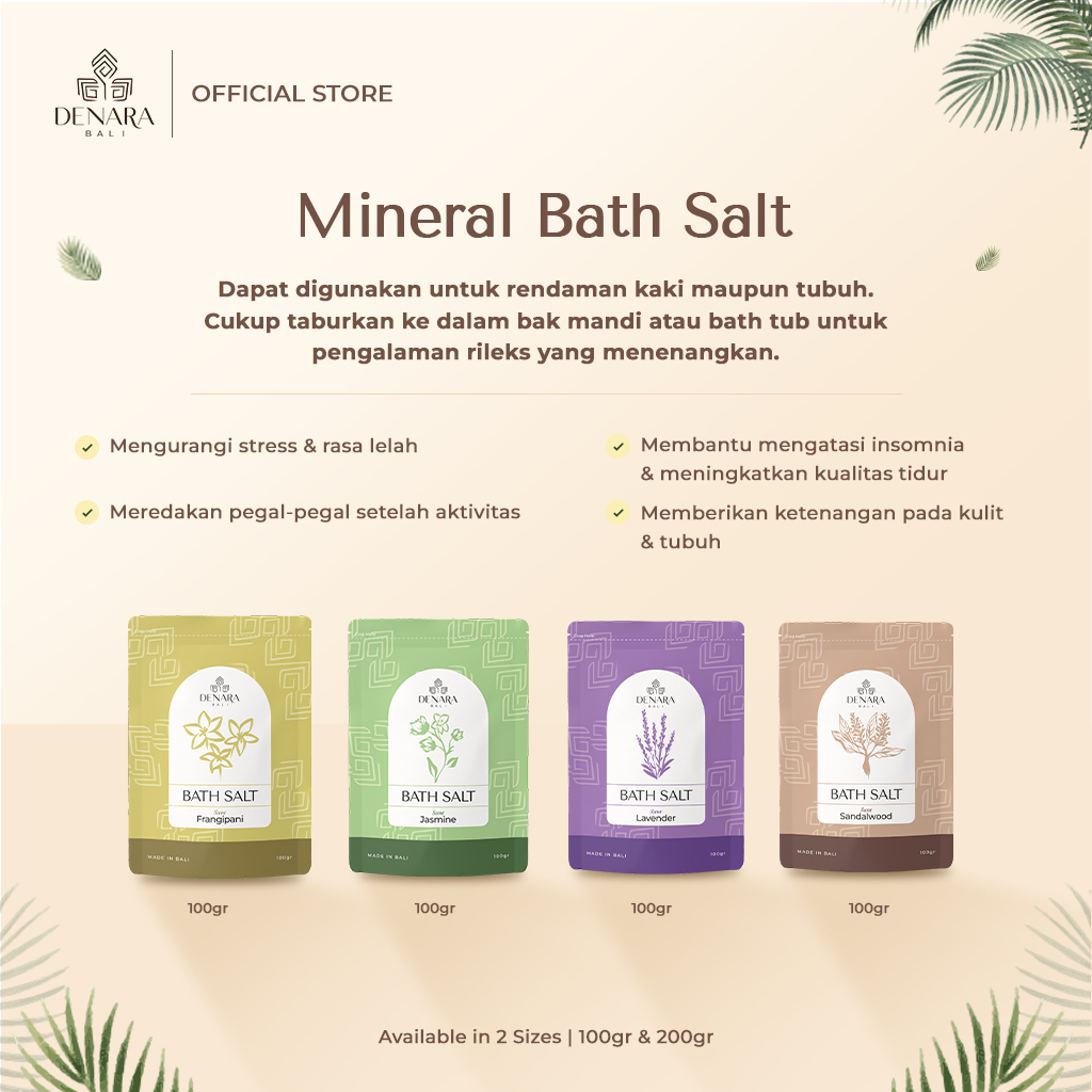 Denara Bali Mineral Bath Salt 100gr