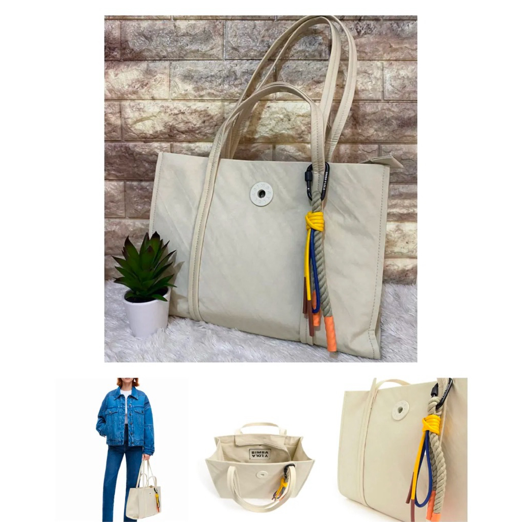 BYL Logo Plaque Large Nylon Shopper Bag