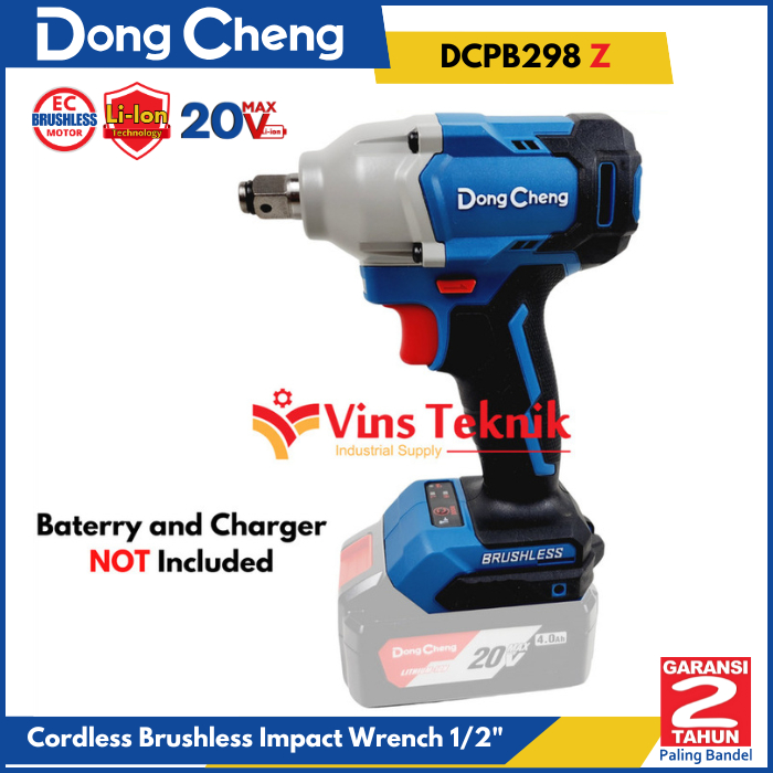 Brushless Impact Wrench Pembuka Baut Dongcheng DCPB298 Z UNIT ONLY