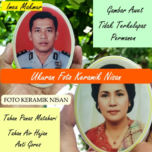 Cetak Foto Keramik Batu Nisan Ukuran Besar, Foto Keramik Besar