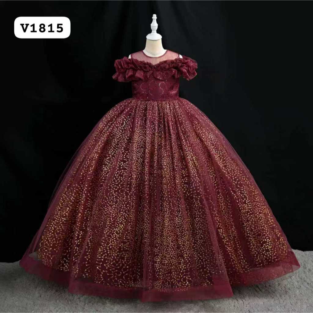 MSS-UFM-ZCY-Gaun natal anak dress natal anak baju natal anak gaun kembang anak dress kembang anak ba