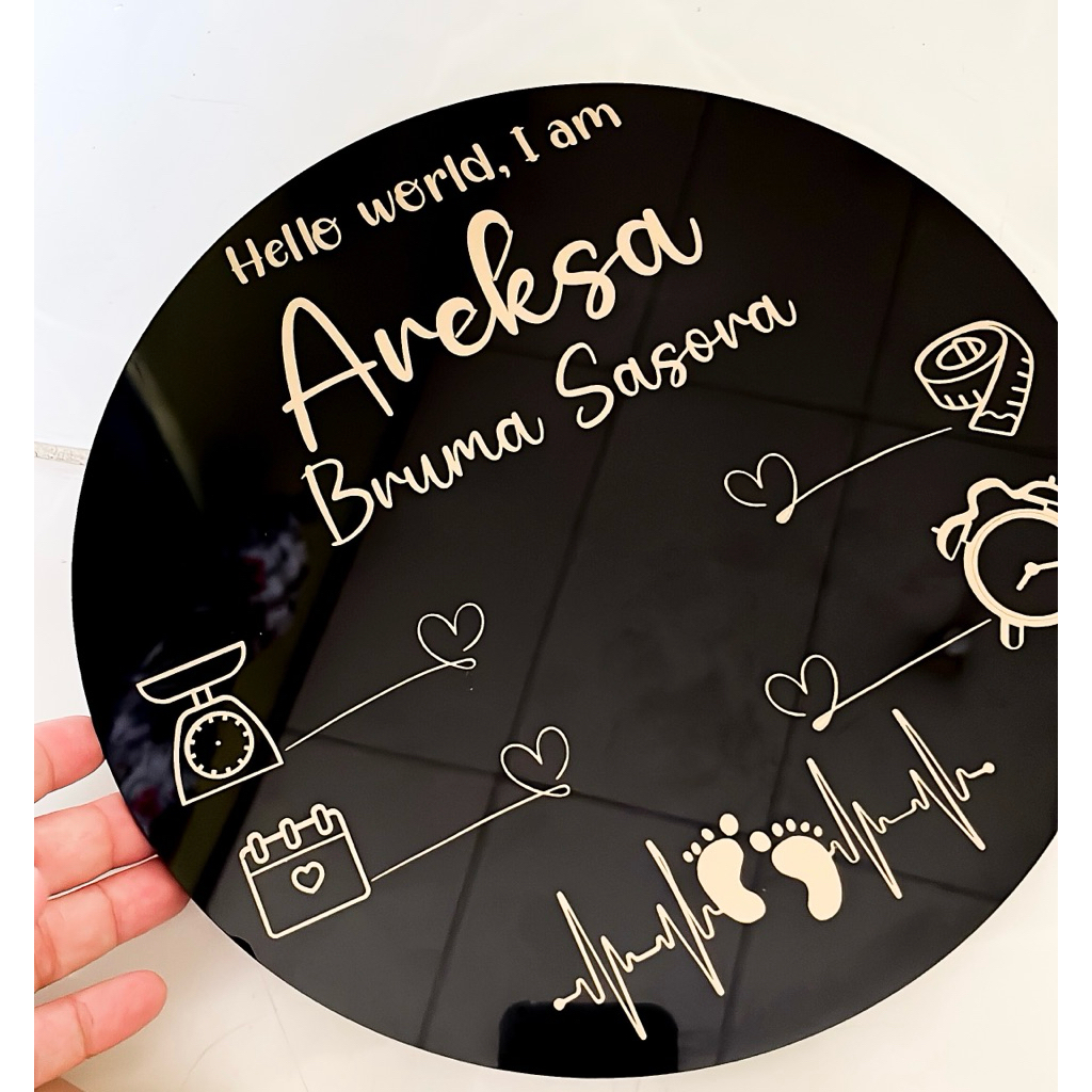 board newborn baby |papan nama bayi | newborn