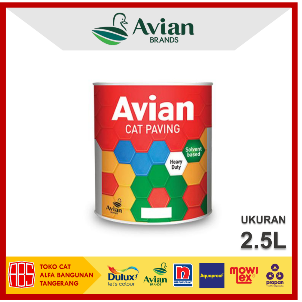 AVIAN CAT PAVING 5 KG CAT JALAN BETON ASPAL LAPANGAN 2 KOMPONEN .CAT PAVING