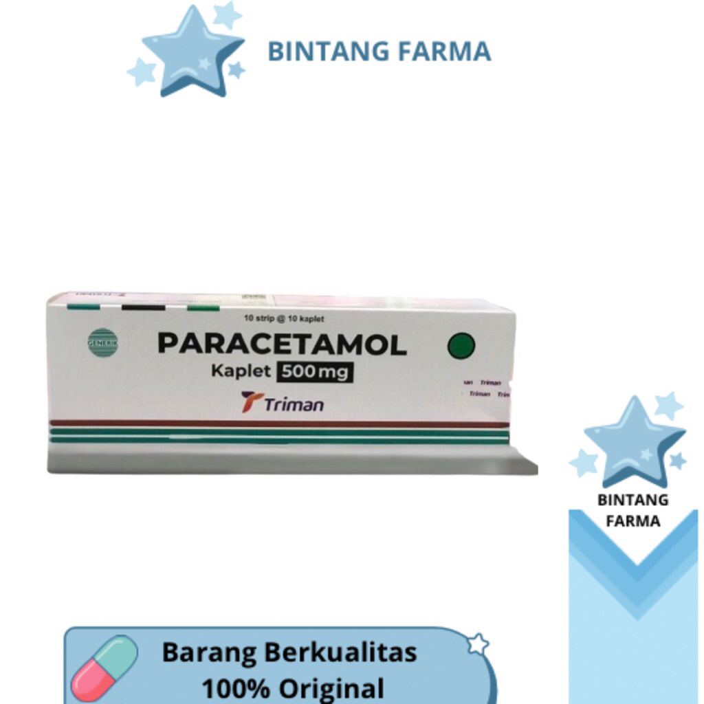 Paracetamol 500mg Pt. Triman perbox