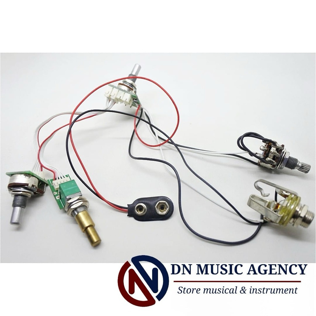 pre amp bass cortek GB II ver B 3 band preamp cort GB 2 original wiring bass set aktif preamp